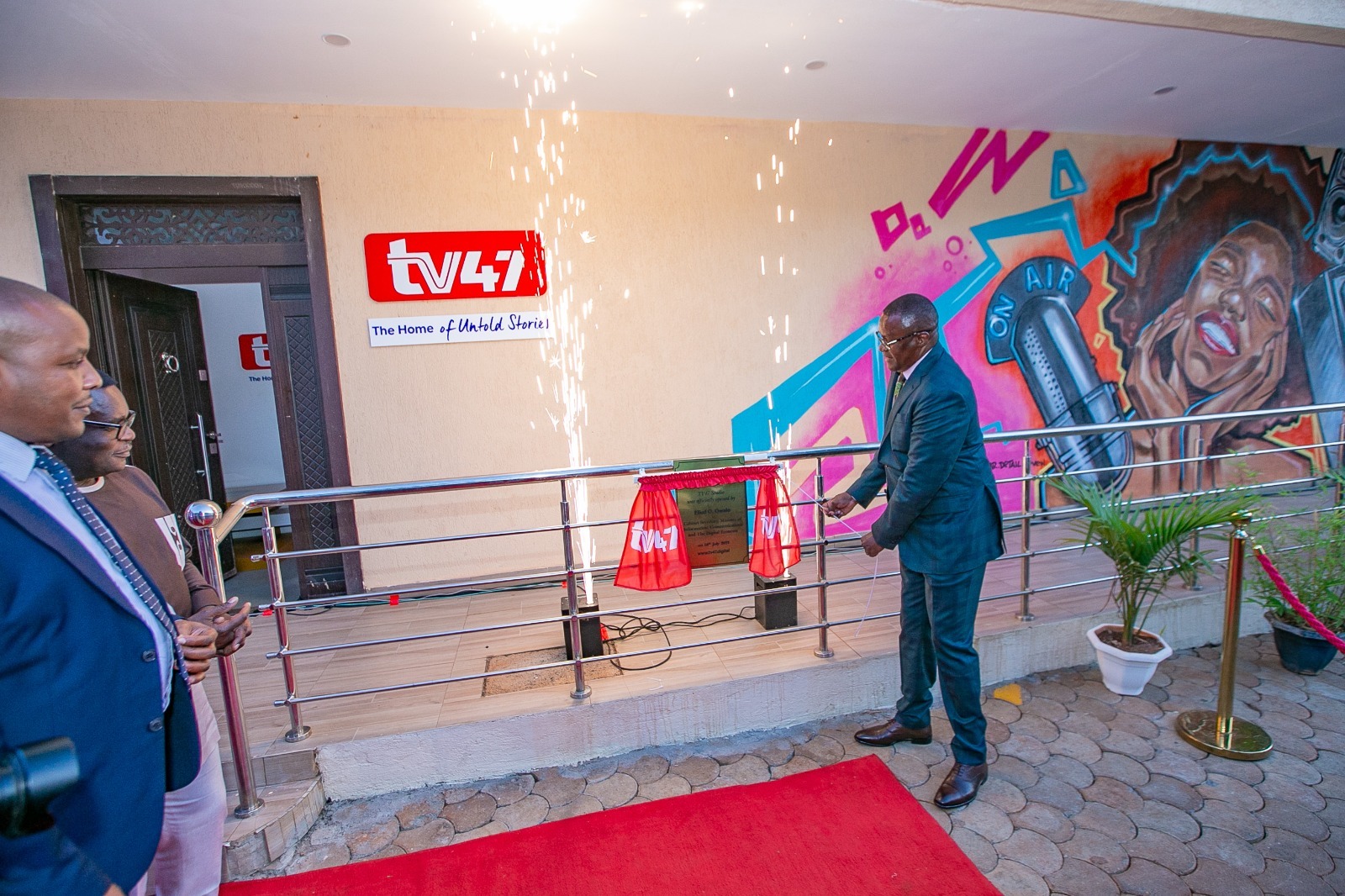 File image of ICT CS Eliud Owalo during the TV47 relaunch.